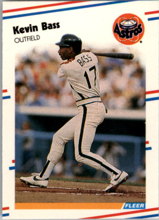 1988 Fleer Mini Baseball Cards 077      Kevin Bass
